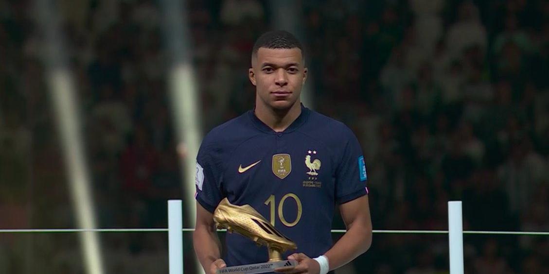 Kylian Mbappé termina com o troféu de melhor marcador deste Mundial com 8 gols marcados (FIFA World Cup)