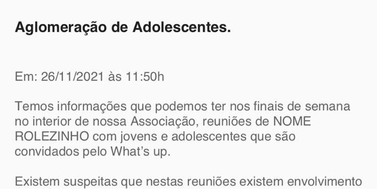 Condomínio de Rio Preto pede ajuda a moradores para reprimir 'rolezinhos' de adolescentes (Reprodução)