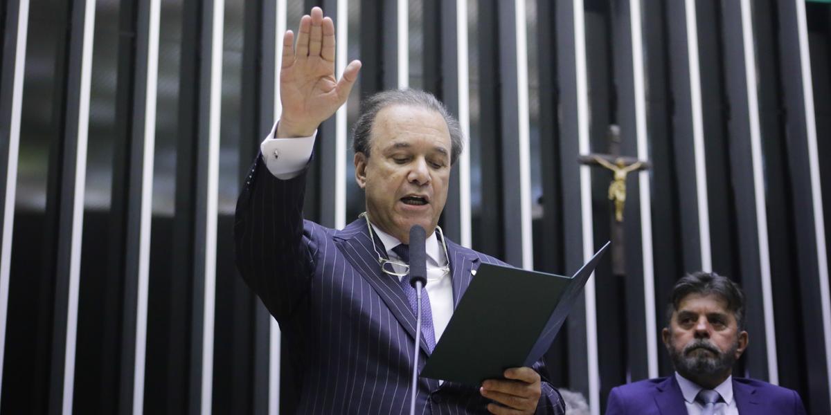 Eleuses Paiva (PSD) assumiu o mandato de deputado federal na Câmara (Paulo Sergio/Câmara dos Deputados)