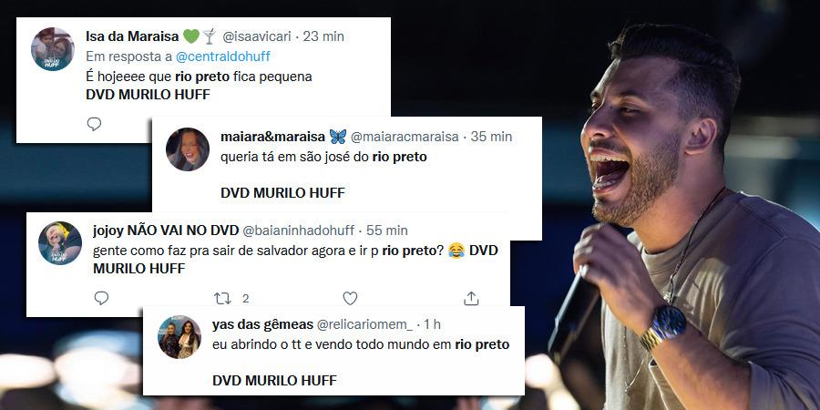 Gravação do DVD de Murilo Huff em Rio Preto ganhou repercussão nacional e conquistou a 4ª posição nos "Trending Topics" (TT's) da rede social Twitter (Reprodução/Twitter/Instagram/)