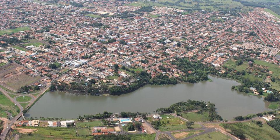 Vista aérea da cidade de Monte Aprazível (Reprodução/Facebook/Prefeitura de Monte Aprazível)
