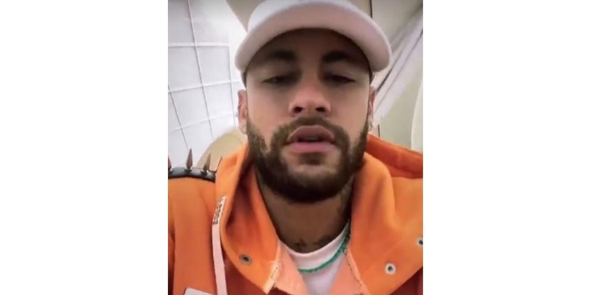 Neymar tranquilizou os fãs com vídeo compartilhado em seus stories no Instagram (Reprodução/Instagram)