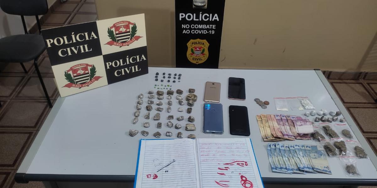 Material apreendido durante operação policial em cidades da região de Rio Preto (Divulgação/Polícia Civil)