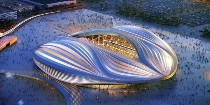 Estádio Al Janoub, antigamente conhecido como Al Wakrah, situado em Al-Wakrah, será um dos palcos dos jogos da Copa do Mundo do Catar (Reprodução/Facebook)