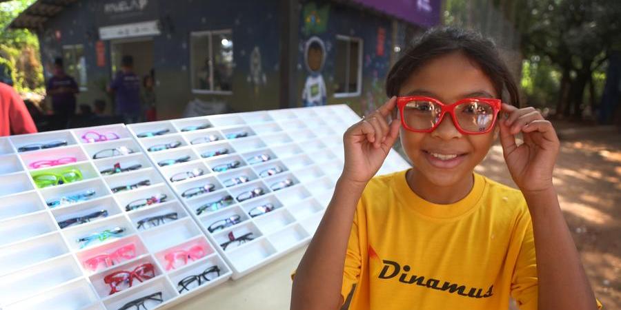 Thayla Ariele Dias Viana, 11 anos, uma das crianças que passaram pela consulta (Johnny Torres 27/6/2022)